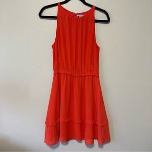 H&M coral dress, size 4. Slit in upper back